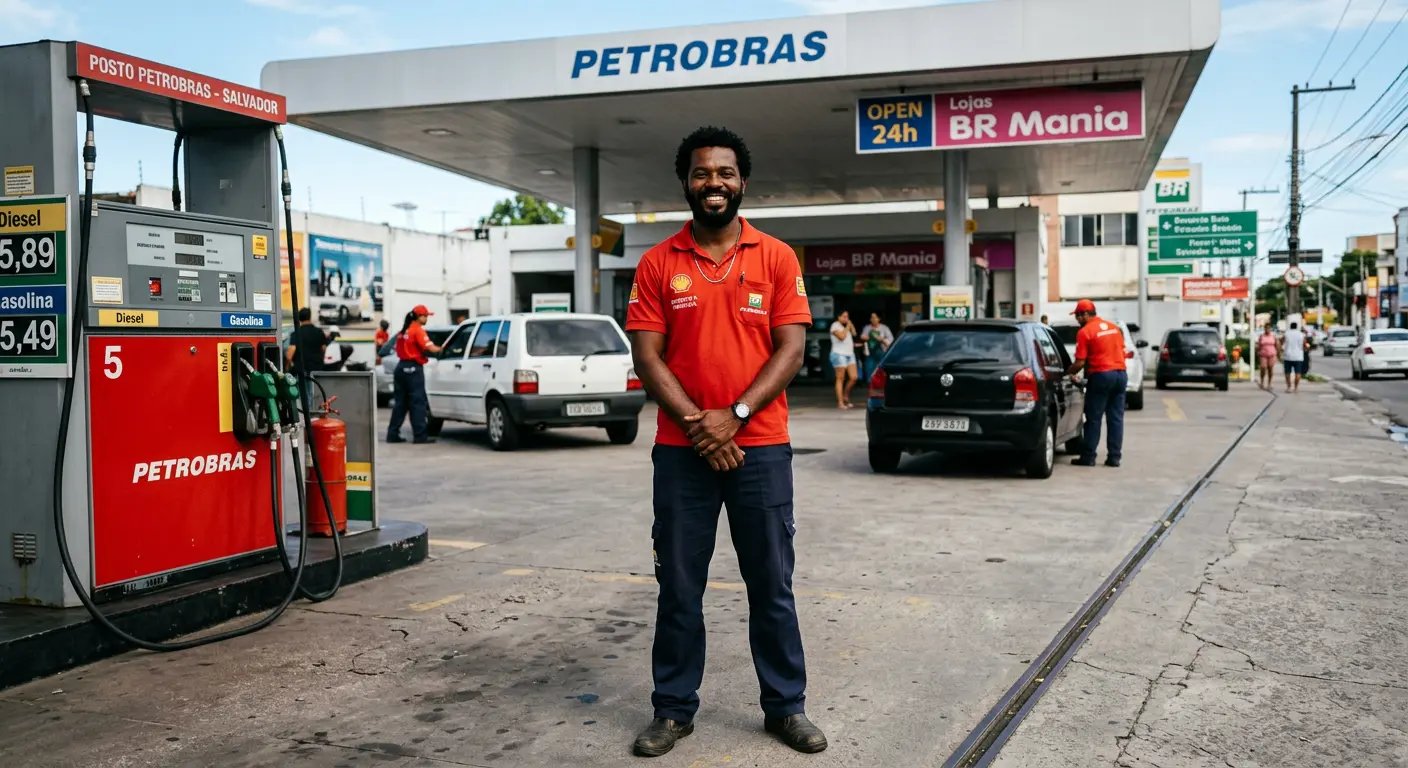 Funcionário do posto de gasolina que ficou rico